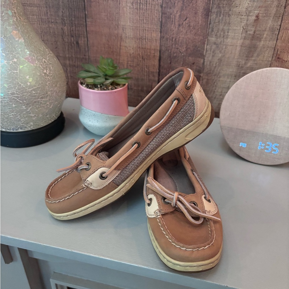 Sperry Two-Tone Brown & Tan Boat Shoes